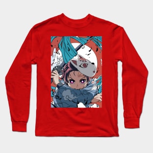 Samurai Warrior Anime Long Sleeve T-Shirt